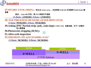 0[1].8um-5VCMOS-process-flow0[1].8um-5VCMOS-process-flow.ppt