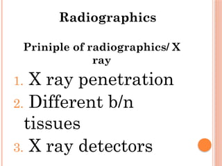 Introduction, Basic Principle and Modalities of Diagnostic Imaging and ...