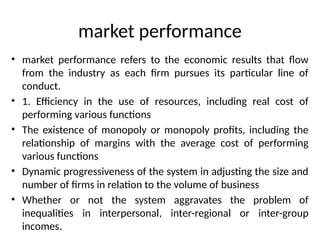 Explain Market Performance market and types of markets in India- area, nature | PPTX