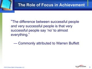 Focused Build Roles Strategy Deployment: Accelerating Improvement Through Focus and ...