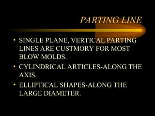 Vertical Parting BLOWMOULDING High Quality Polymer Production .ppt