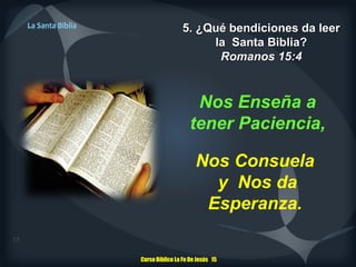 01. “La Biblia” CURSO BIBLICO LA FE DE JESÚS | PDF