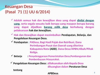 Pengelolaan Keuangan Desa yang Transparan dan Akuntabel di Kecamatan ...