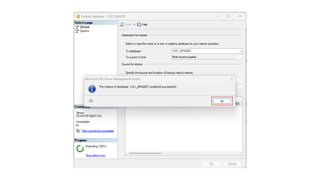 Step-by-Step Guide to Installing SQL Server and Restoring Databases | PPTX