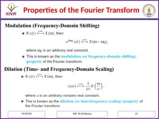 Fourier Series and Fourier Transform in Signal Processing | PPT