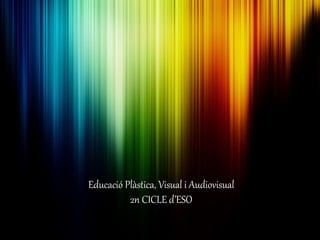 Educació Plàstica, Visual i Audiovisual
2n CICLE d’ESO
 