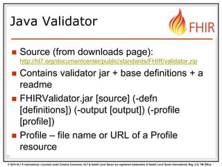 Profile and validation by Grahame Grieve | PPTX