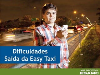 Dificuldades
Saída da Easy Taxi
 
