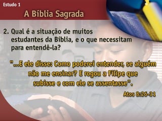 A Bíblia Sagrada - Ouvindo a Voz de Deus, Estudo Bíblico, Igreja Adventista