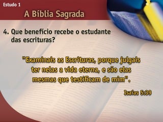 A Bíblia Sagrada - Ouvindo a Voz de Deus, Estudo Bíblico, Igreja Adventista