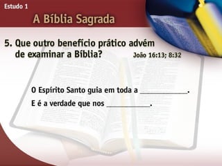 A Bíblia Sagrada - Ouvindo a Voz de Deus, Estudo Bíblico, Igreja Adventista