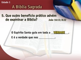 A Bíblia Sagrada - Ouvindo a Voz de Deus, Estudo Bíblico, Igreja Adventista