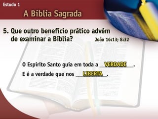 A Bíblia Sagrada - Ouvindo a Voz de Deus, Estudo Bíblico, Igreja Adventista