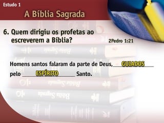 A Bíblia Sagrada - Ouvindo a Voz de Deus, Estudo Bíblico, Igreja Adventista