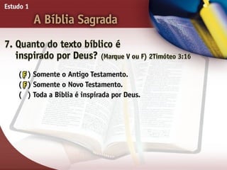 A Bíblia Sagrada - Ouvindo a Voz de Deus, Estudo Bíblico, Igreja Adventista