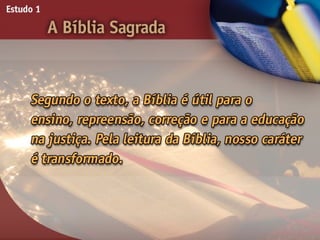 A Bíblia Sagrada - Ouvindo a Voz de Deus, Estudo Bíblico, Igreja Adventista