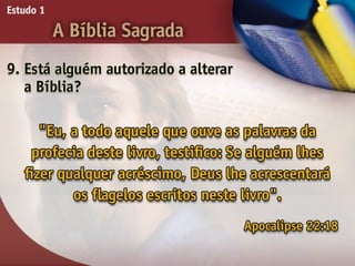 A Bíblia Sagrada - Ouvindo a Voz de Deus, Estudo Bíblico, Igreja Adventista