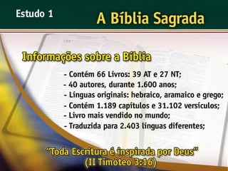 A Bíblia Sagrada - Ouvindo a Voz de Deus, Estudo Bíblico, Igreja Adventista