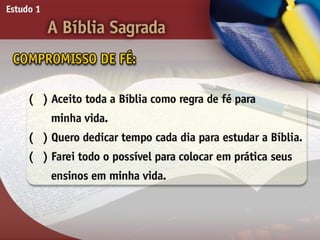 A Bíblia Sagrada - Ouvindo a Voz de Deus, Estudo Bíblico, Igreja Adventista