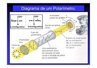 Diagrama de um Polarímetro.
 