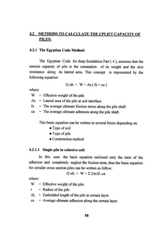 Application of risk analysis in uplift foundation