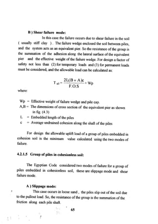 Application of risk analysis in uplift foundation