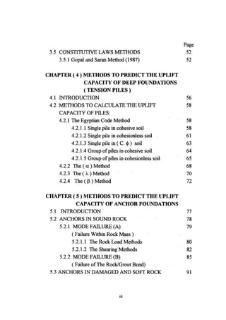 Application of risk analysis in uplift foundation