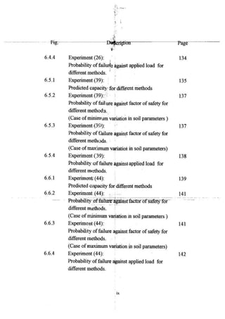 Application of risk analysis in uplift foundation