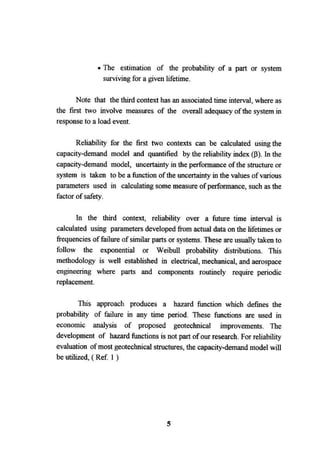 Application of risk analysis in uplift foundation