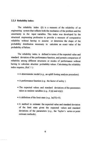 Application of risk analysis in uplift foundation