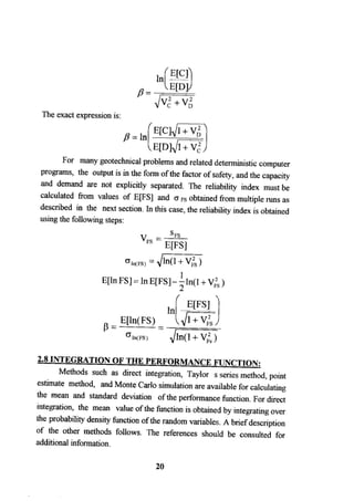 Application of risk analysis in uplift foundation