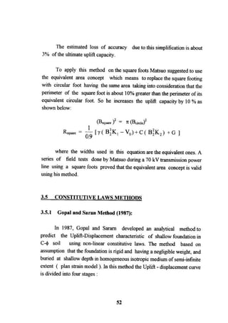 Application of risk analysis in uplift foundation