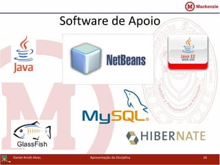 Software de Apoio
Daniel Arndt Alves Apresentação da Disciplina 16
 