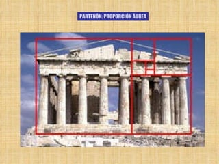 PARTENÓN: PROPORCIÓN ÁUREA 