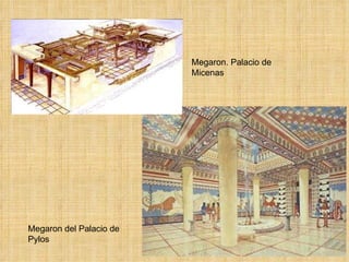 Megaron del Palacio de Pylos Megaron. Palacio de Micenas 