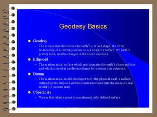 Basic of Geodesy