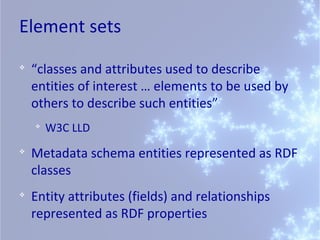 Semantic Web special interest group meeting - IFLA WLIC 2012