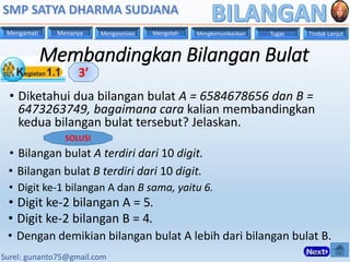 01 bilangan - p pt 1 membandingkan bilangan bulat | PPSX