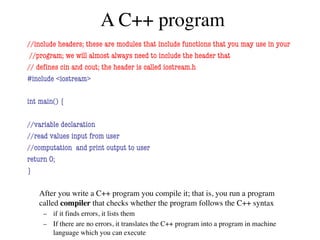 Presentation: C++ basics review_University | PDF