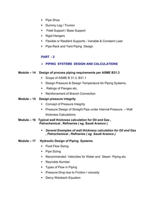 Piping Rack Training Course Drawing.pdf Piping Design Course in Hyderabad | PDF