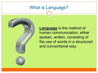 Origins of Language and Language and the Brain | PPTX