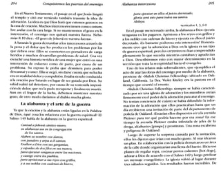 204 Conquistemos las puertas del enemigo Alabanza intercesora 205
En el Nuevo Testamento, el pasaje en el que Jesús limpió
el templo y citó ese versículo también trasmite la idea de
adoración. La idea es que Dios hará que estemos gozosos en
la casa de oración. Muchos intercesores tienen como costum-
bre andar con la cara larga. Si no mantenemos el gozo en la
intercesión, el enemigo nos quitará nuestra fuerza. Nehe-
mías 8.10 dice: «El gozo de Jehová es vuestra fuerza».
A Satanás le gusta derrumbar a los intercesores a través de
la pena y el dolor que les producen los problemas por los
que deben orar. Ellos se convierten en portadores de carga
heridos y muchos desarrollan problemas de salud. Una vez
escuché una historia verídica de una mujer que entró en una
intercesión de esfuerzo como de parto, por causa de un
problema. Su esposo le pedía que desistiera para poder
descansary comer. Ella se negó, sin darse cuenta que su lucha
era en realidad dolory compulsión. Estaba siendo conducida
a la oración por Satanás en lugar de ser guiada por Dios. Su
salud sufrió tal deterioro, por causa de su sostenida imposi-
ción de dolor, que no la pudo recuperar y finalmente murió.
Aun en el fragor de la lucha, debemos mantener nuestro
gozo; de otro modo daríamos al diablo mucha gloria.
La alabanza y el arte de la guerra
Ya que la oración y la alabanza están ligadas en la Palabra
de Dios, équé cosa los relaciona con la guerra espiritual? El
Salmo 149 habla de la alabanza en la guerra espiritual:
Cantad a feboua cántico nuevo;
su alabanza sea en la congregación
de los santos.
Alaben su nombre con danza;
con pandero y arpa a él canten.
Bxalten a Dios con sus gargantas,
y espadas de dos filos en sus manos,
para ejecutar venganza entre las naciones,
y castigo entre los pueblos;
para aprisionar a sus reyes con grillos,
y a sus nobles con cadenas de hierro;
para ejecutar en ellos el juicio decretado;
gloria será esto para todos sus santos.
Aleluya.
versículos 1, 3, 6-9
En el pasaje mencionado arriba, la alabanza a Dios ejecuta
venganza en los paganos. Aprisiona a los reyes con grillos y
a los nobles con cadenas de hierro y ejecuta en ellos el juicio
decretado. iEs bastante poderosa esta intercesión! Honesta-
mente creo que la adoración a Dios en la iglesia es un tipo
de guerra espiritual, pero los creyentes no han comprendido
plenamente lo que sucedía mientras cantaban y agradecían
a Dios. Describiremos esto con mayor detenimiento en la
sección que trata la receptividad hacia el evangelio.
Uno de los relatos más sobresalientes, que ejemplifica el
acto de atar las obras del enemigo por medio de la alabanza,
proviene de «Shiloh Christian Fellowship» ubicado en Oak-
land, California. La Dra. Violet Kiteley era la pastora en el
tiempo que ocurrió el evento.
«Shiloh Christian Fellowship» siempre se había caracteri-
zado por ser una iglesia de adoración y los miembros creían
firmemente en el poder de la adoración para atar al enemigo.
No tenían conciencia de cuánto se había difundido la infor-
mación de la adoración que ellos practicaban hasta que un
día recibieron una invitación de parte del departamento de
policía de Oakland. tEstarían ellos dispuestos a ir a la avenida
Pleitner para ver qué podría hacerse por esa zona? En ese
tiempo la avenida Pleitner estaba infestada de jefes de la
droga, alcahuetes [pimps] y prostitutas. Una zona escabrosa
y peligrosa de Oakland.
Luego de superar la sorpresa causada por la invitación,
ellos les dijeron que irían con mucho gusto. Al orar idearon
un plan. En colaboración con la policía demarcaron un área
de la calle donde organizarían una fiesta del barrio. Hicieron
planes de regalar ropa, cocinar perros calientes [hot dogs],
adorar a Dios de acuerdo con el Salmo 149 y luego predicar
un mensaje evangelístico. La iglesia volvió al lugar durante
tres sábados seguidos. Los resultados fueron increíbles. De
 