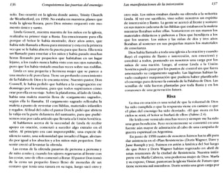 136 Conquistemos las puertas del enemigo Las manifestaciones de la intercesión 137
solo. Eso ocurrió en la iglesia donde asisto, Trinity Church
de Weatherford, en 1990. No estaba en nuestros planes que
toda la iglesia llorara, pero Dios mismo orquestó este mo-
mento único y santo.
Linda Gossett, nuestra maestra de los niños en la iglesia,
realizaba su primer viaje a Rusia. Era emocionante para ella
porque el Señor le había mostrado, doce años antes, que
había sido llamada a Rusia para ministrar y esta era la primera
vez que se le había abierto la puerta para que fuera. Ella tenía
un llamado para enseñar a los niños y había pasado muchas
horas llorando por pequeños que habitaban en un lugar
lejano, a los cuales nunca había visto con sus ojos naturales,
pero que los había visitado muchas veces sobre sus rodillas.
Linda es una pequeña y hermosa mujer que se parece a
una muñeca de porcelana. Tiene un profundo conocimiento
de la Palabra de Dios y le encanta reírse. Nuestro pastor, Don
Connell, le había pedido que hablara a la congregación ese
domingo por la mañana, para que todos supiéramos cómo
orar por ella en su viaje. Sobre la plataforma, aliado de Linda,
había una maleta marrón llena de «cargamento sagrado»,
según ella lo llamaba. El cargamento sagrado rellenaba la
maleta a punto de reventar con Biblias, materiales infantiles
y regalos. Al final del culto el pastor Don le pidió que abriera
la valija en la parte delantera del santuario, para que pudié-
semos orar por cada artículo que llevaría a la Unión Soviética.
Al hablarnos acerca de la necesidad de Linda de recibir
apoyo en oración, comenzó a suceder algo extraño en el
salón. Al principio era casi imperceptible, una especie de
silencio santo, una solemnidad que invadió el lugar, afectan-
do por igual a los abuelos y a los niños más pequeños. Este
sentir creció al levantar la ofrenda.
Las cestas de la ofrenda pasaron de persona a persona y
de niño a niño y, cuando los ujieres regresaron al frente con
las cestas, uno de ellos comenzó a llorar. El pastor Don tomó
de la cesta un pequeño frasco lleno de monedas de un
centavo que tenía una ranura en su tapa, luego sacó otro y
otro más. Los niños estaban dando su ofrenda a la señorita
Linda. Al ver ese sacrificio, vino sobre nosotros un espíritu
de intercesión y llanto. La gente se acercó al frente y sostuvo
en sus manos cada una de las Biblias que estaban en la maleta
mientras lloraban sobre ellas. Sostuvieron en sus manos los
materiales didácticos y pidieron a Dios que bendijera a los
que los usaran. Los niños y las niñas de dos y tres años
lloraban al sostener en sus pequeñas manos los materiales
de enseñanza.
Dios había llamado a toda una iglesia a la oración y cuando
fluyó el espíritu de llanto e intercesión, nos emocionó y
envolvió a todos, poniendo en nosotros una carga por los
niños de una nación. Luego, al entrar Linda a la Unión
Soviética pudo pasar por los puntos de control sin que fuera
amenazado su cargamento sagrado. Las lágrimas habían la-
vado cualquier maquinación que pudiera haber planificado
el enemigo para detener la entrada de la Palabra de Dios. Las
semillas de vida fueron plantadas por toda Rusia y en los
corazones de una generación futura.
Risa
La risa en oración es una señal de que la voluntad de Dios
ha sido cumplida o que la respuesta viene en camino o que
el plan del enemigo ha sido desviado. «El que mora en los
cielos se reirá; el Señor se burlará de ellos» (Salmo 2.4).
He leído este versículo muchas veces y siempre me ha sido
una gran bendición. Pero recientemente se convirtió en una
fuente aún mayor de admiración al cabo de una campaña de
guerra espiritual en Argentina.
En junio de 1990 cuatro de nosotros fuimos hacia allí para
dar asistencia en el «Plan Resistencia» (Doris Wagner, Dave Y
jane Rumph yyo). Fuimos en avión a América del Sur luego
de que Peter y Doris Wagner habían regresado en abril de
unas reuniones de la ciudad de Resistencia. Nuestra intér-
prete era Marfa Cabrera, una poderosa mujer de Dios. Marfa
y su esposo, Ornar, pastorean la iglesia Visión de Futuro que
tiene noventa mil miembros. Doris sentía una gran carga por
 