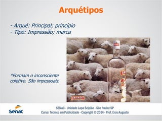 -Arqué: Principal; princípio-Tipo: Impressão; marca*Formam o inconscientecoletivo. São impessoais. 
Arquétipos  