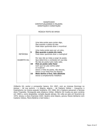 Meta Inatingivel 01 compreensão e interpretação de textos | PDF