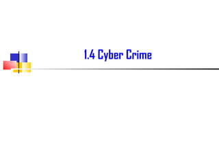 1.4 Cyber Crime 