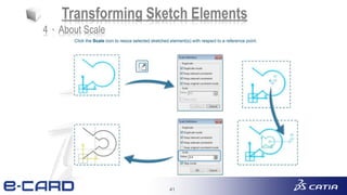 41
Transforming Sketch Elements
4、About Scale
 