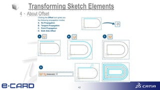 42
Transforming Sketch Elements
4、About Offset
 