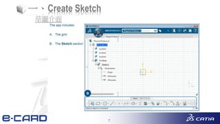 7
一、Create Sketch
草圖介面
 