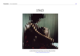 Présentation — Cours préparatoire 
Lisette Behind Fluted Glass by Erwin Blumenfeld 
— http://partnouveau.com/ 
 